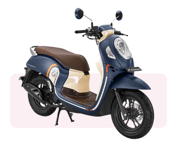 Motor Bike Rentals, Honda Scoopy (2022), best driver and best tour in Bali - Duniabooking