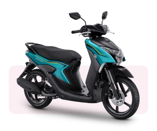 Motor Bike Rentals, Yamaha Gear 125 (2022), best driver and best tour in Bali - Duniabooking